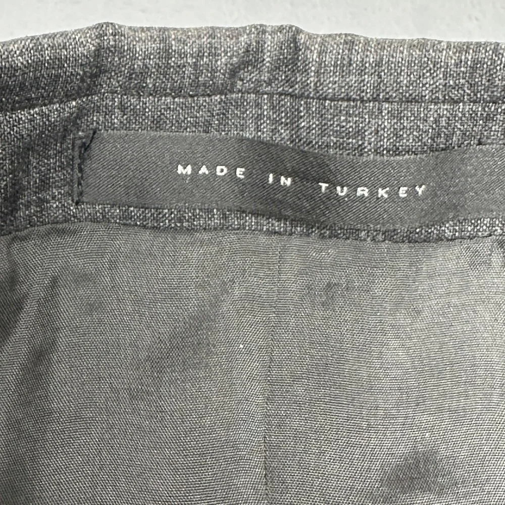 Hugo Boss Blazer Mens 38 Short Gray Wool Check Two Button Sport Coat Jacket